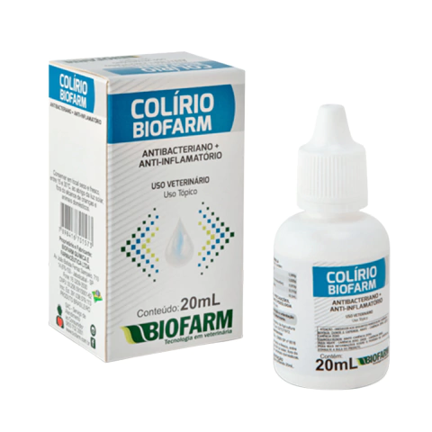 Colírio Biofarm Antibacteriano + Anti-Inflamatório Ocular 20ml