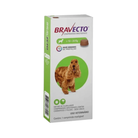 Antipulgas e Carrapatos MSD Bravecto para Cães de 10 a 20 Kg