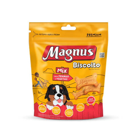 Petisco Biscoito Magnus Cães Adultos Mix 500 g