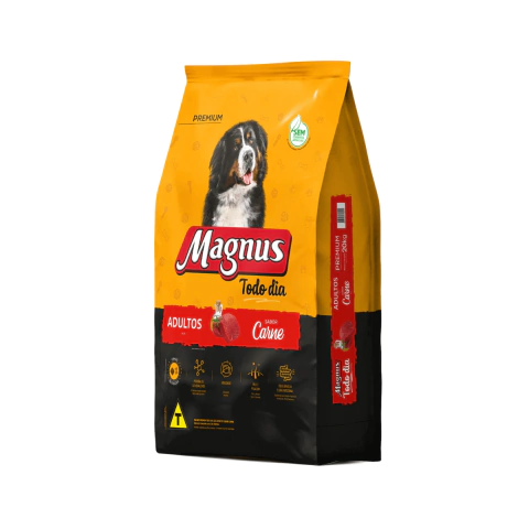 Ração Magnus Premium Todo Dia Cães Adultos Sabor Carne 20 Kg