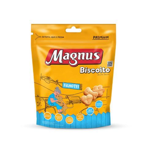 Petisco Magnus Biscoito Cães Filhotes 250 g