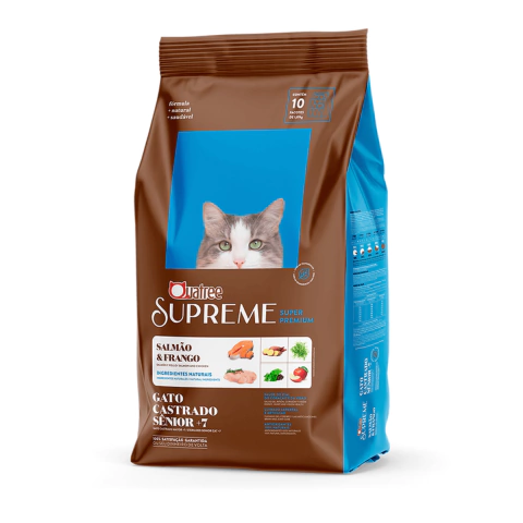 Ração Quatree Supreme Gatos Castrados Sênior +7 10,1kg