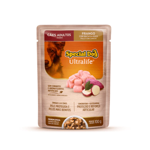 Ração Úmida Special Dog Sachê Frango Cães Adultos - 100g