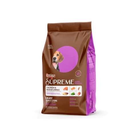 Ração Quatree Supreme Light Salmão E Batata Doce Cães Adultos Todas As Raças 15kg