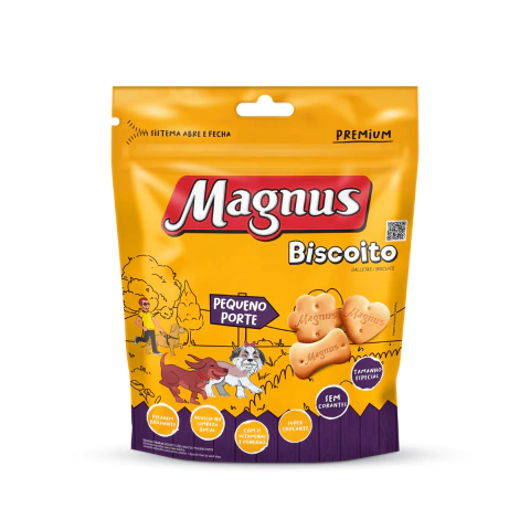 Petisco Magnus Biscoito Cães Adultos Pequeno Porte 400g