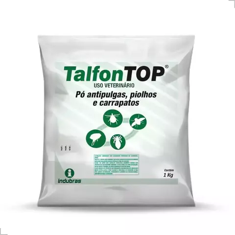 Talfon 1kg Top - Pó Antipulgas, Piolho e Carrapato