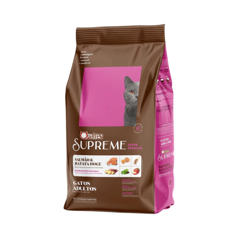 Ração Quatree Supreme Salmão E Batata Doce Gatos Adultos 10,1kg