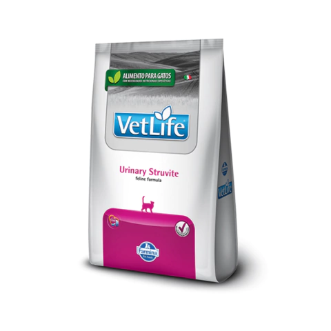Ração Farmina Vet Life Natural Feline - Urinary Struvite Gatos Adultos - 2kg