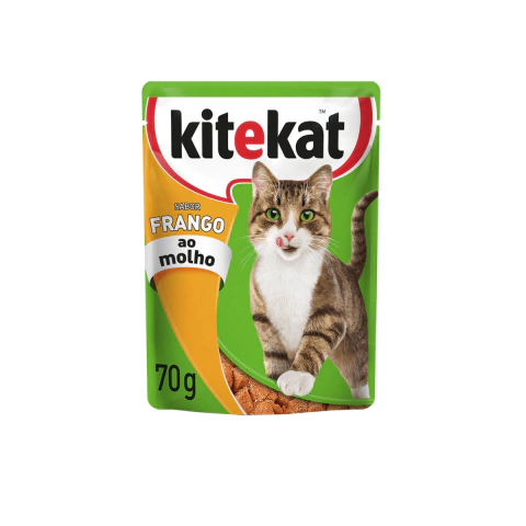 Ração Kitekat Sachê Frango Gatos Adultos 70g