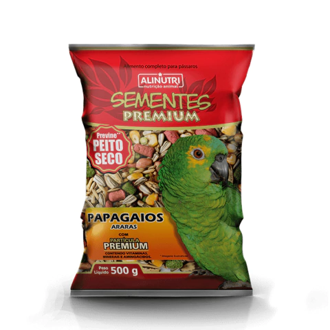 Sementes Alinutri Premium Papagaio/Araras 500g