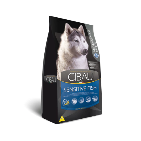 Ração Cibau Cães Adultos Fish Medium Maxi Raças Médias e Grandes 12kg