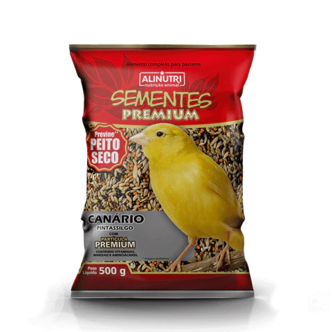 Sementes Premium Canário e Pintassilgo 500g