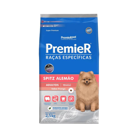 Ração PremieR Raças Específicas Spitz Alemão Adulto Porte Pequeno 2,5KG