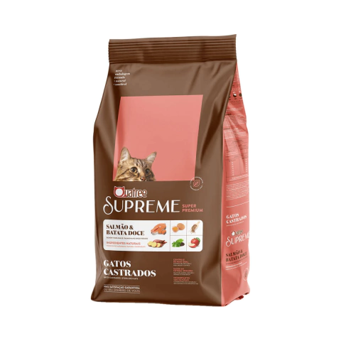 Ração Quatree Supreme Gatos Castrados - Salmão e Batata Doce 1kg