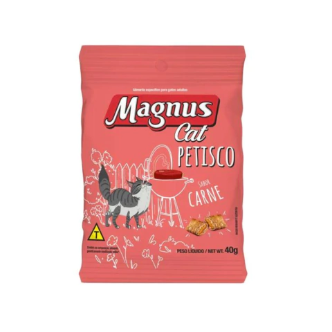 Magnus Cat Petisco Sabor Carne 40 g