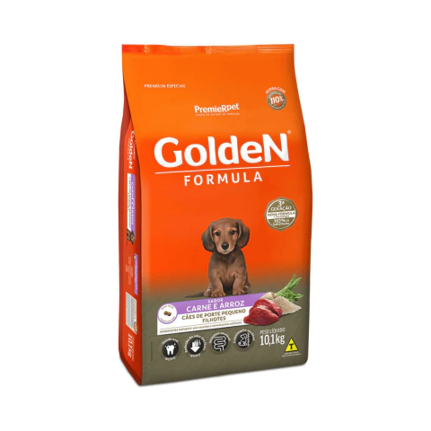 Ração Golden Fórmula Cães Filhote Porte Pequeno Frango E Arroz 10kg