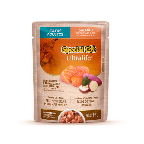 Sachê Special Cat Ultralife Adultos Sabor Salmão - 85g