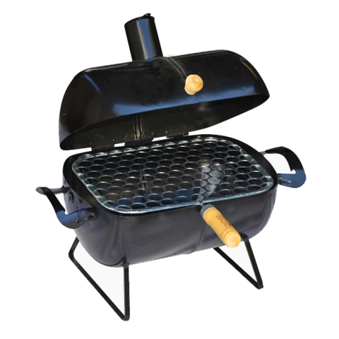 Churrasqueira Bafinho Botijão Portátil com Grelha (Preta)