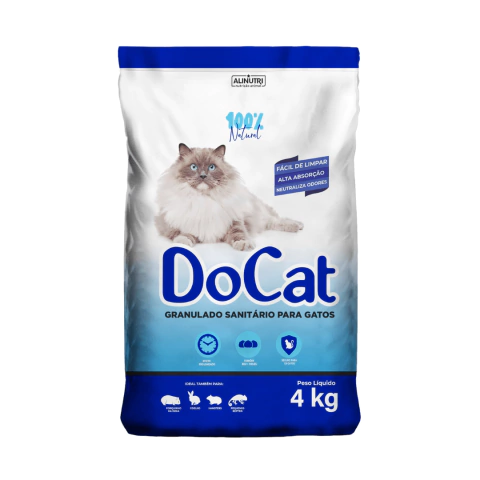 Areia Sanitária Higienica DoCat Granulado Gatos 4kg