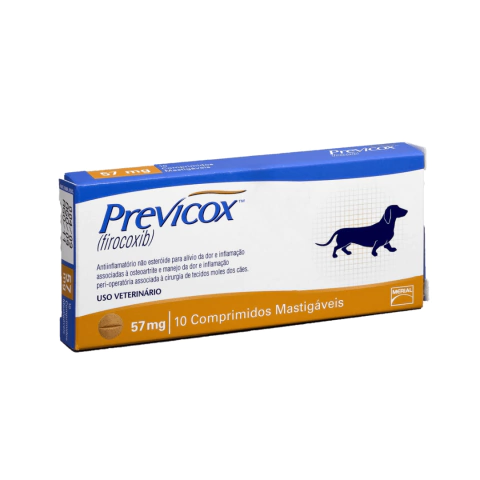 Previcox 57 mg Anti-inflamatório Cães 10 comprimidos