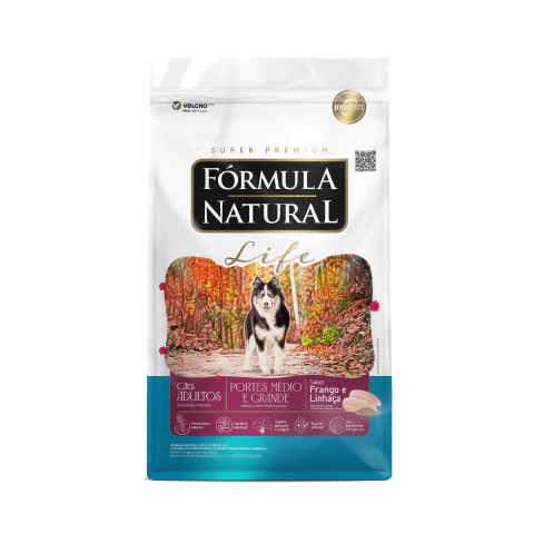 Ração Formula Natural Life Cães Adulto Medio Grande 15kg