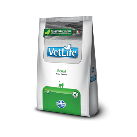 Ração Farmina Vet Life Natural Feline - Renal Gatos Adultos 2kg