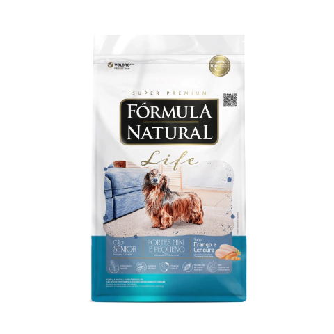 Ração Formula Natural Life Cães Senior Mini Pequeno 15kg