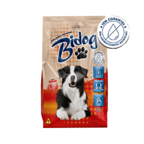 RAÇÃO BIDOG PREMIUM CÃES ADULTOS CARNE 15KG