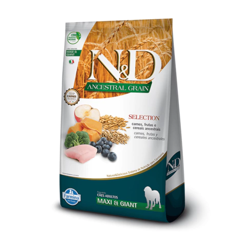 Ração Farmina N&D Ancestral Grain Selection Cães Adultos Porte Grande e Gigante - 15kg