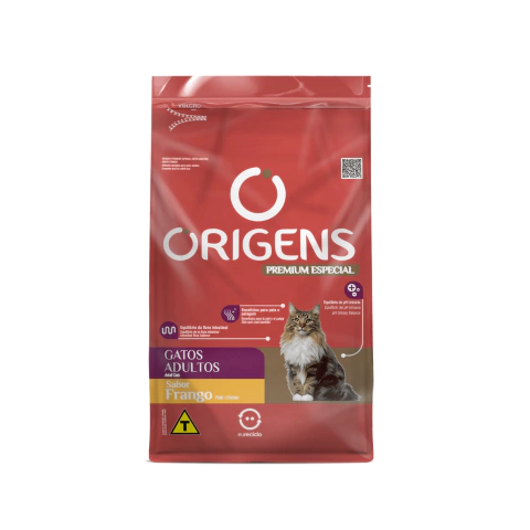 Ração Origens Premium Especial Gatos Adultos Sabor Frango 3kg