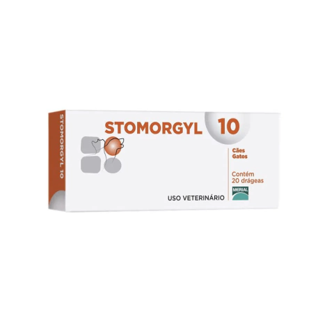 Stomorgyl 10 Antibiótico Cães e Gatos 20 Comprimidos