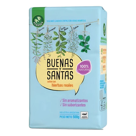 Yerba Mate Buenas Y Santas Mediana 1/2 Kg Modaxpress