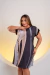 Vestido T-Shirt Black Beige - comprar online