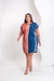 Vestido T-Shirt Curto - Orange and Blue na internet