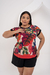 Blusa Red Flowery