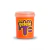 Pote de Slime Gelelé Glitter color naranja con brillitos, ideal para juegos creativos de niños.