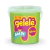 Pote balde de Slime Gelelé Glitter de 457g, color verde con detalles brillantes y etiqueta colorida. Juguete elástico para moldear y estirar, ideal para niños.