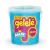 Balde de slime Gelelé Glitter de 457 gramos con tapa y manija, ideal para niños, presentado en envase azul con letras coloridas.