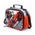 Lunchera infantil con diseño de Spiderman y Venom de la marca Wabro, colores naranja y negro, ideal para llevar alimentos escolares.