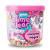 Pote de Slime Clear Gelelé edición Unicornio Mágico, con charms coloridos y diseño infantil de unicornio en la etiqueta.