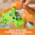Playset de Paw Patrol Lift and Race Dino con ascensor de dinosaurio, vehículo de Marshall y figura de dinosaurio, juguete de la película para niños.