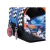 Cartuchera Hot Wheels Escuderia Doble Wabro con diseño de auto azul, cremalleras azules y detalles de bandera a cuadros