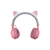 Auriculares Bluetooth Inalámbricos Orejas De Gato Con Luz - Citykids