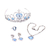 Set Princesas Con Tiara Collar Y Pendientes - comprar online