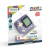 Consola portátil Block Game estilo Tetris clásico en color violeta, presentada en su empaque original. Ideal para niños, con más de 23 modos de juego y diseño compacto tipo llavero.