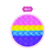 Carterita Pop It Rectángula Multicolor - comprar online
