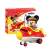 Avión rojo de juguete con rueditas y figura de Mickey Mouse de Disney, set de 7 piezas para niños, presentado con su caja original de la marca Sluban.