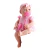 Muñeca bebé New Born de Divertoys vestida de rosa con chupete y vincha, ideal para juegos infantiles.