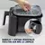 Freidora de Aire Digital con Recubrimiento Oster® DiamondForce, 4L de Capacidad, con 10 Programas Automáticos - Graco