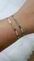 Pulseiras laminadas dupla chapada